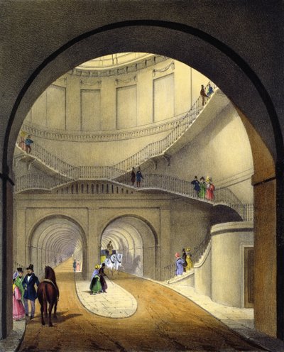 Entrance to the Thames Tunnel by B. Dixie